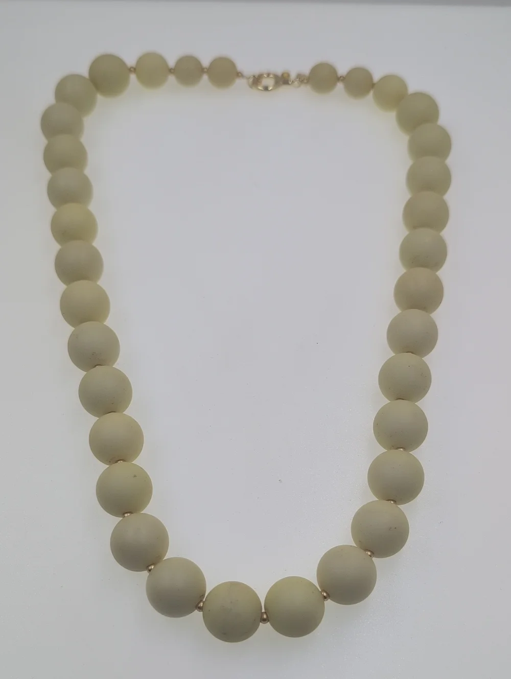Gorjana Iris Matte Creamy Yellow Bead Necklace 0111